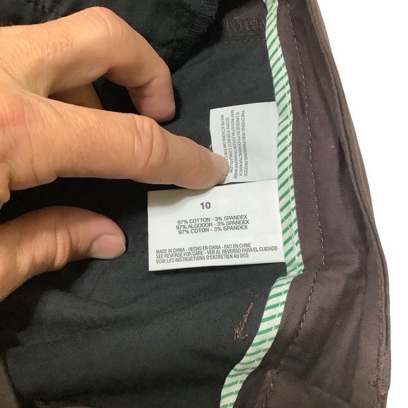 Cappagallo Lydia Slim Trousers Sz 10 Brown - Picture 7 of 10